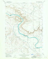 Jackass Butte Idaho Historical topographic map, 1:24000 scale, 7.5 X 7.5 Minute, Year 1947