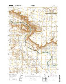 Jackass Butte Idaho Current topographic map, 1:24000 scale, 7.5 X 7.5 Minute, Year 2013