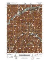 Jackson Peak Idaho Historical topographic map, 1:24000 scale, 7.5 X 7.5 Minute, Year 2011