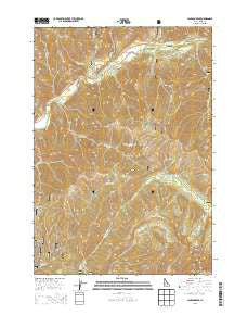 Jackson Peak Idaho Current topographic map, 1:24000 scale, 7.5 X 7.5 Minute, Year 2013