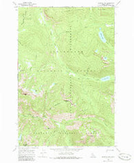 Jeanette Mountain Idaho Historical topographic map, 1:24000 scale, 7.5 X 7.5 Minute, Year 1966
