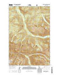 Jeanette Mountain Idaho Current topographic map, 1:24000 scale, 7.5 X 7.5 Minute, Year 2013