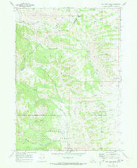 Jeff Cabin Creek Idaho Historical topographic map, 1:24000 scale, 7.5 X 7.5 Minute, Year 1968