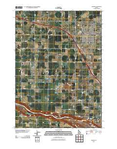Jerome Idaho Historical topographic map, 1:24000 scale, 7.5 X 7.5 Minute, Year 2010