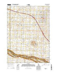 Jerome Idaho Current topographic map, 1:24000 scale, 7.5 X 7.5 Minute, Year 2013
