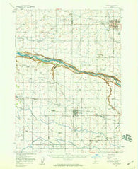 Jerome Idaho Historical topographic map, 1:62500 scale, 15 X 15 Minute, Year 1950