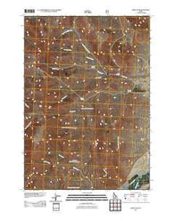 Jerry Peak Idaho Historical topographic map, 1:24000 scale, 7.5 X 7.5 Minute, Year 2011