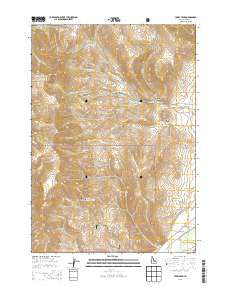 Jerry Peak Idaho Current topographic map, 1:24000 scale, 7.5 X 7.5 Minute, Year 2013
