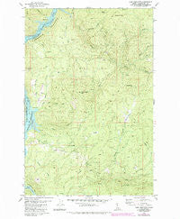 John Lewis Mountain Idaho Historical topographic map, 1:24000 scale, 7.5 X 7.5 Minute, Year 1981
