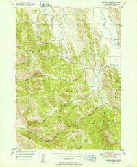 Johnson Creek Idaho Historical topographic map, 1:24000 scale, 7.5 X 7.5 Minute, Year 1949