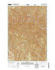 Johnson Butte Idaho Current topographic map, 1:24000 scale, 7.5 X 7.5 Minute, Year 2013