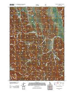 Johnson Creek Idaho Historical topographic map, 1:24000 scale, 7.5 X 7.5 Minute, Year 2011