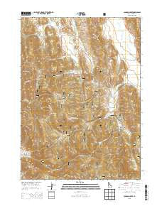 Johnson Creek Idaho Current topographic map, 1:24000 scale, 7.5 X 7.5 Minute, Year 2013