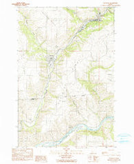 Juliaetta Idaho Historical topographic map, 1:24000 scale, 7.5 X 7.5 Minute, Year 1990