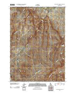Jump Creek Canyon Idaho Historical topographic map, 1:24000 scale, 7.5 X 7.5 Minute, Year 2010