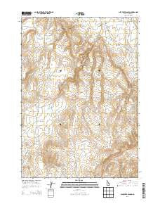 Jump Creek Canyon Idaho Current topographic map, 1:24000 scale, 7.5 X 7.5 Minute, Year 2013