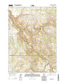 Jumpoff Hill Idaho Current topographic map, 1:24000 scale, 7.5 X 7.5 Minute, Year 2013