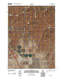 Juniper Idaho Historical topographic map, 1:24000 scale, 7.5 X 7.5 Minute, Year 2011