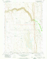 Juniper Basin SE Idaho Historical topographic map, 1:24000 scale, 7.5 X 7.5 Minute, Year 1971