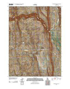 Juniper Basin SE Idaho Historical topographic map, 1:24000 scale, 7.5 X 7.5 Minute, Year 2010