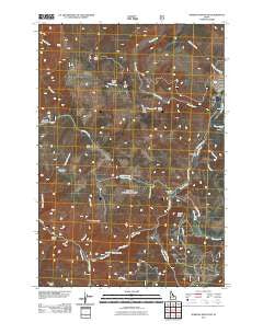 Jureano Mountain Idaho Historical topographic map, 1:24000 scale, 7.5 X 7.5 Minute, Year 2011
