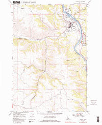 Kamiah Idaho Historical topographic map, 1:24000 scale, 7.5 X 7.5 Minute, Year 1967