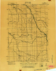 Kamiah Idaho Historical topographic map, 1:125000 scale, 30 X 30 Minute, Year 1924