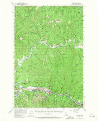 Kellogg Idaho Historical topographic map, 1:62500 scale, 15 X 15 Minute, Year 1957