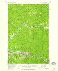 Kellogg Idaho Historical topographic map, 1:62500 scale, 15 X 15 Minute, Year 1957
