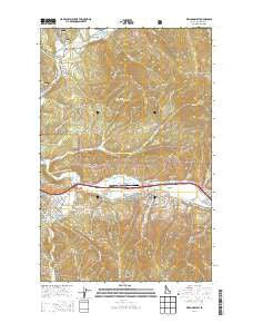 Kellogg West Idaho Current topographic map, 1:24000 scale, 7.5 X 7.5 Minute, Year 2014