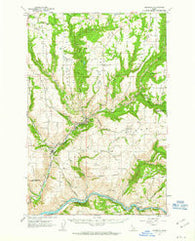 Kendrick Idaho Historical topographic map, 1:62500 scale, 15 X 15 Minute, Year 1961