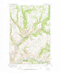 Kendrick Idaho Historical topographic map, 1:62500 scale, 15 X 15 Minute, Year 1961