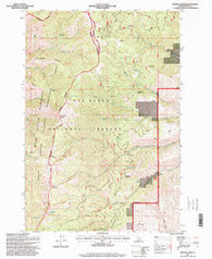 Kessler Creek Idaho Historical topographic map, 1:24000 scale, 7.5 X 7.5 Minute, Year 1995
