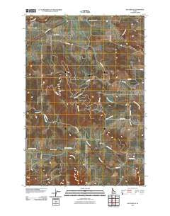 Keuterville Idaho Historical topographic map, 1:24000 scale, 7.5 X 7.5 Minute, Year 2010