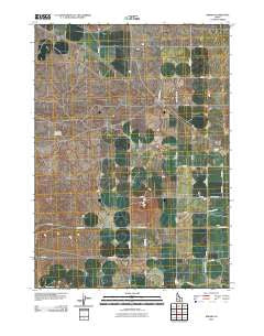 Kimama Idaho Historical topographic map, 1:24000 scale, 7.5 X 7.5 Minute, Year 2010