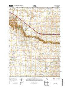 Kimberly Idaho Current topographic map, 1:24000 scale, 7.5 X 7.5 Minute, Year 2013