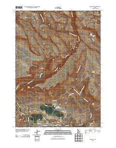 King Hill Idaho Historical topographic map, 1:24000 scale, 7.5 X 7.5 Minute, Year 2010