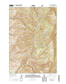 King Hill Creek Idaho Current topographic map, 1:24000 scale, 7.5 X 7.5 Minute, Year 2013