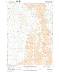 Kinzie Butte Idaho Historical topographic map, 1:24000 scale, 7.5 X 7.5 Minute, Year 1979