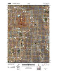 Kinzie Butte Idaho Historical topographic map, 1:24000 scale, 7.5 X 7.5 Minute, Year 2010