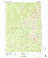 Knapp Lakes Idaho Historical topographic map, 1:24000 scale, 7.5 X 7.5 Minute, Year 1964