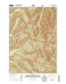 Knapp Lakes Idaho Current topographic map, 1:24000 scale, 7.5 X 7.5 Minute, Year 2013