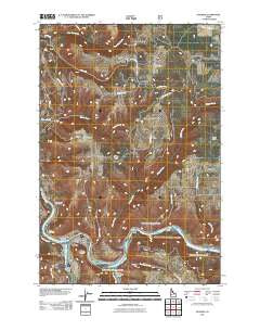 Kooskia Idaho Historical topographic map, 1:24000 scale, 7.5 X 7.5 Minute, Year 2011