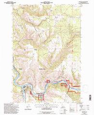 Kooskia Idaho Historical topographic map, 1:24000 scale, 7.5 X 7.5 Minute, Year 1994