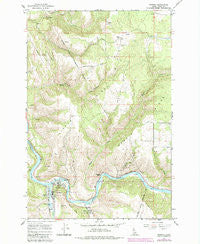 Kooskia Idaho Historical topographic map, 1:24000 scale, 7.5 X 7.5 Minute, Year 1966