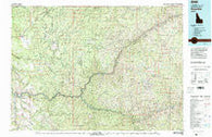 Kooskia Idaho Historical topographic map, 1:100000 scale, 30 X 60 Minute, Year 1981