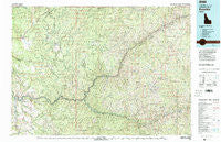 Kooskia Idaho Historical topographic map, 1:100000 scale, 30 X 60 Minute, Year 1981