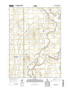 Laidlaw Lake Idaho Current topographic map, 1:24000 scale, 7.5 X 7.5 Minute, Year 2013