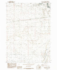 Lake Walcott SE Idaho Historical topographic map, 1:24000 scale, 7.5 X 7.5 Minute, Year 1984