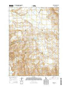 Lake Hills Idaho Current topographic map, 1:24000 scale, 7.5 X 7.5 Minute, Year 2013